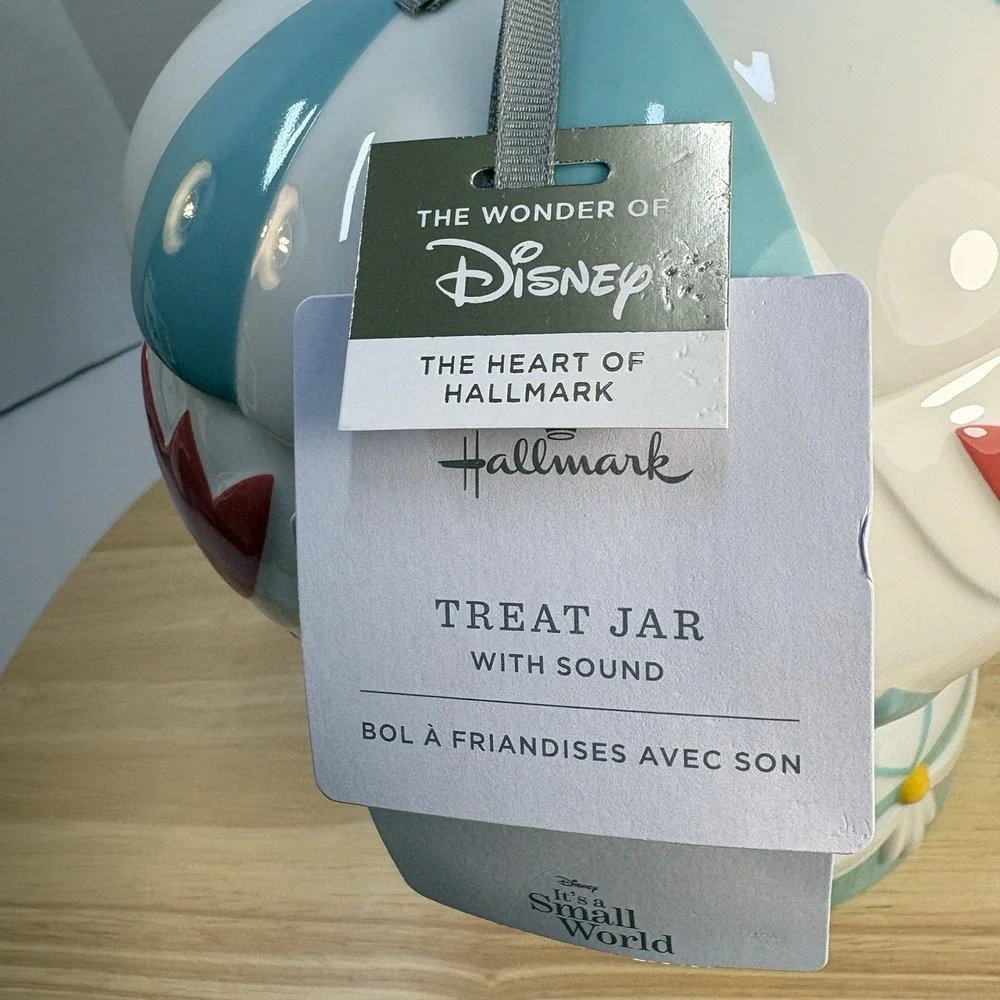 Hallmark Disney It's a Small World Treat Cookie Jar w/ Sound DYG2123